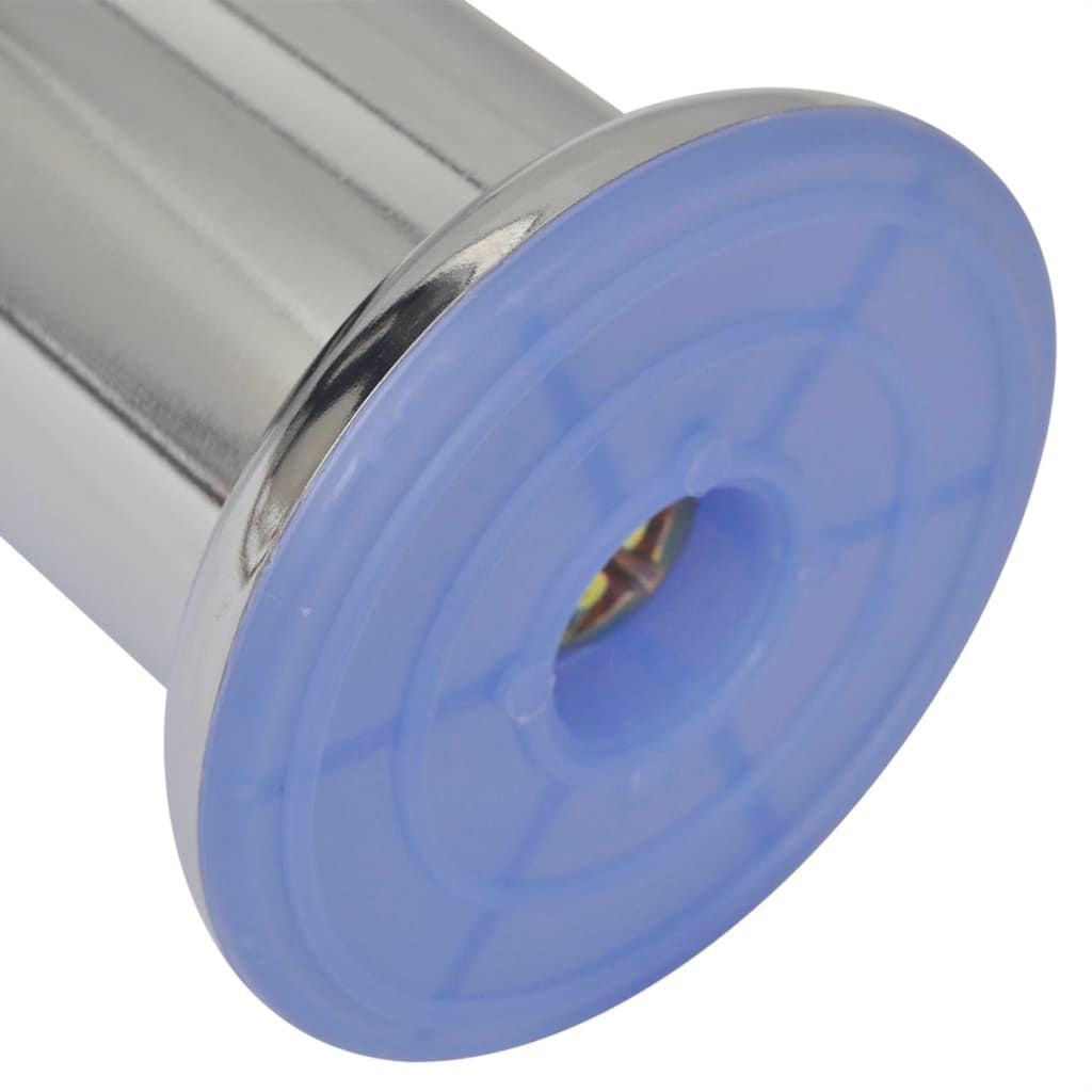 Set 4 gambe rotonde per sofa cromate 60 mm vidaXL