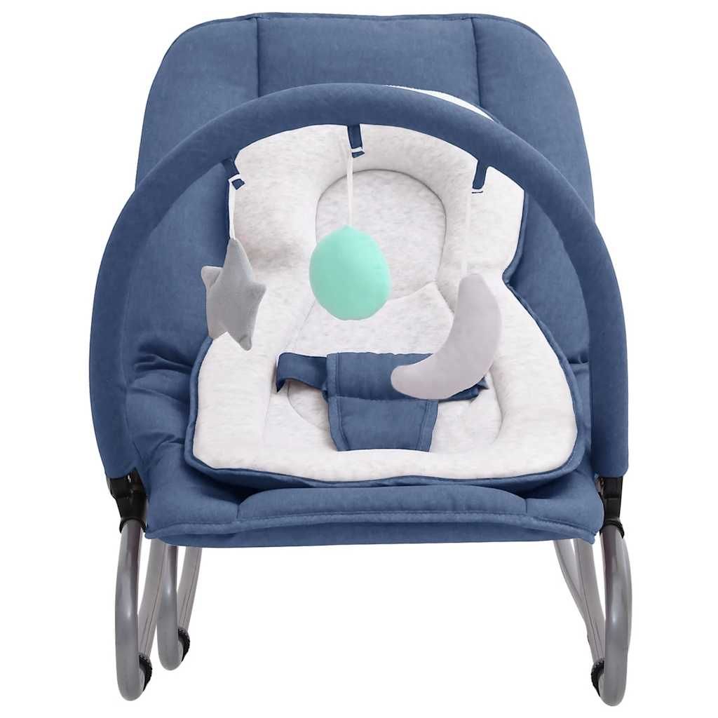 Sdraietta per Neonato Blu Marino in Acciaio vidaXL