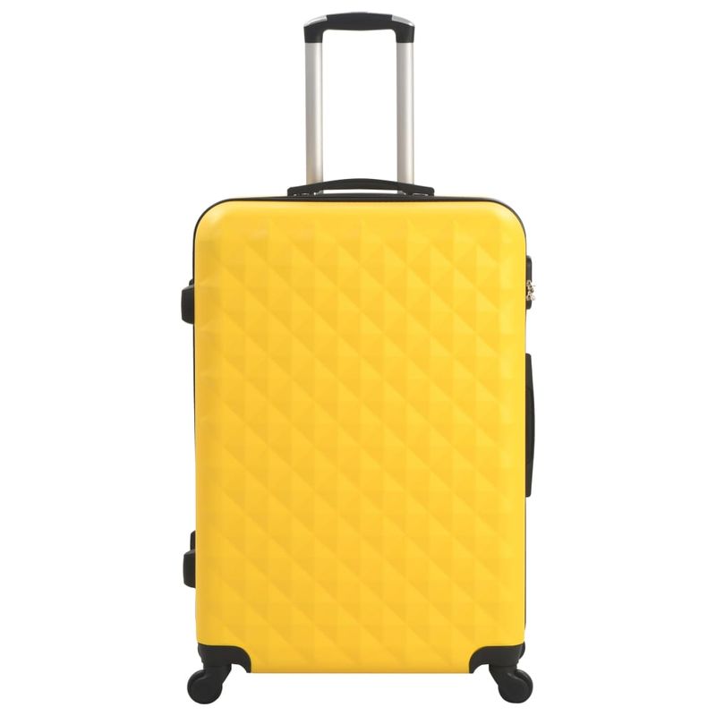 Set Trolley a Custodia Rigida 3 pz Giallo in ABS vidaXL