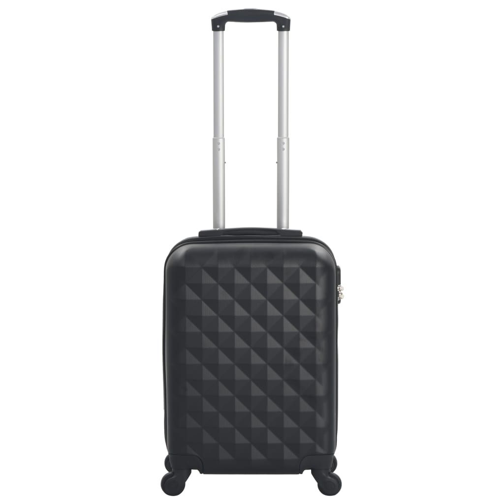 Trolley a Custodia Rigida Nero ABS vidaXL