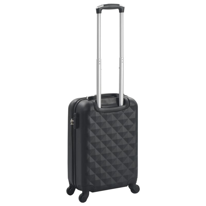 Trolley a Custodia Rigida Nero ABS vidaXL