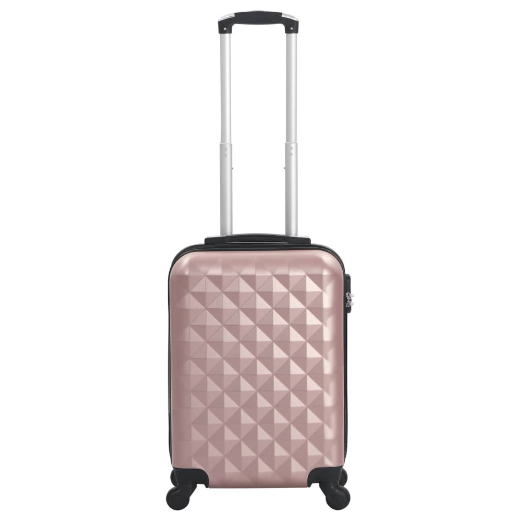 Trolley a Custodia Rigida Oro Rosa ABS vidaXL