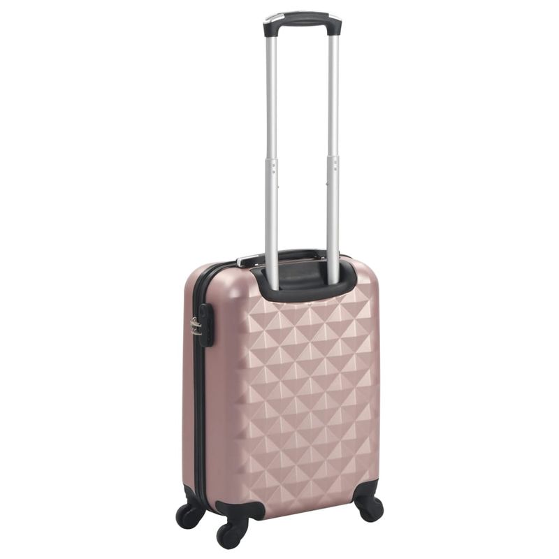 Trolley a Custodia Rigida Oro Rosa ABS vidaXL
