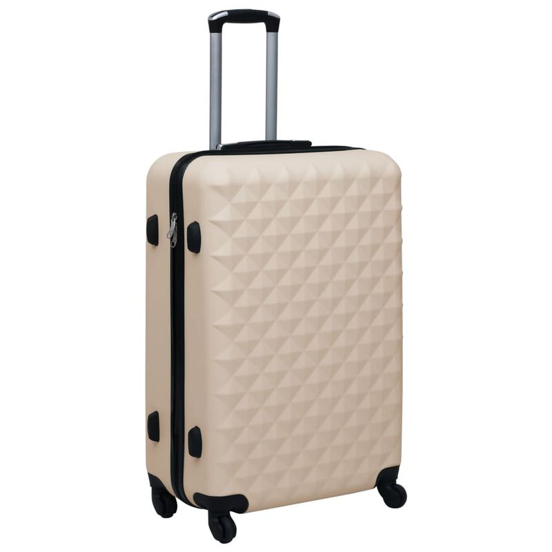 Set Valigie Trolley a Custodia Rigida 2 pz Oro in ABS vidaXL