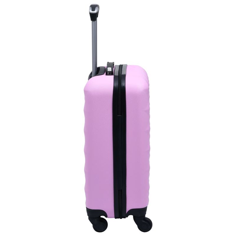 Trolley a Custodia Rigida Rosa ABS vidaXL