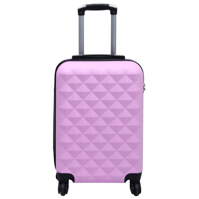 Trolley a Custodia Rigida Rosa ABS vidaXL