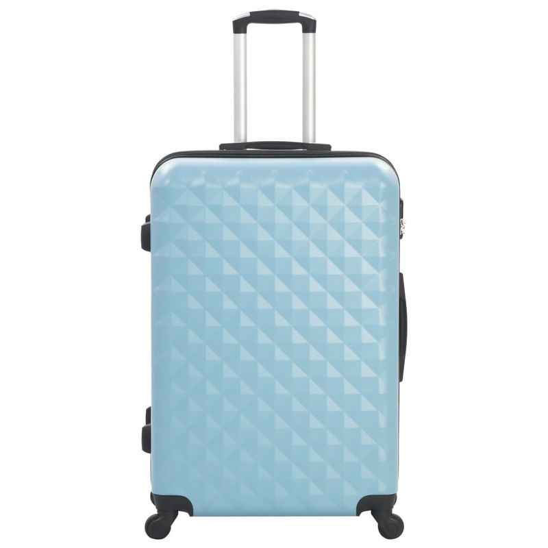 Set Trolley a Custodia Rigida 3 pz Blu in ABS vidaXL