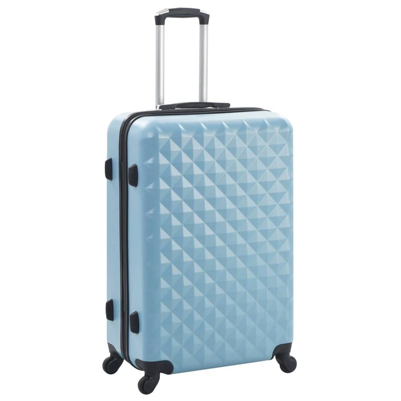Set Trolley a Custodia Rigida 3 pz Blu in ABS vidaXL