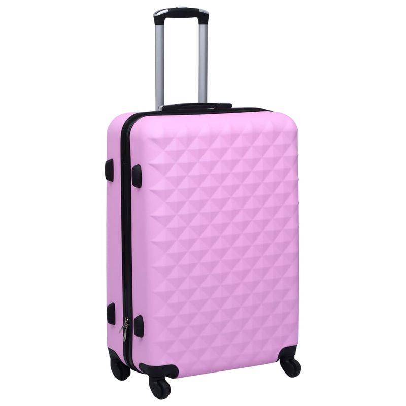 Set Valigie Trolley a Custodia Rigida 2 pz Rosa in ABS vidaXL