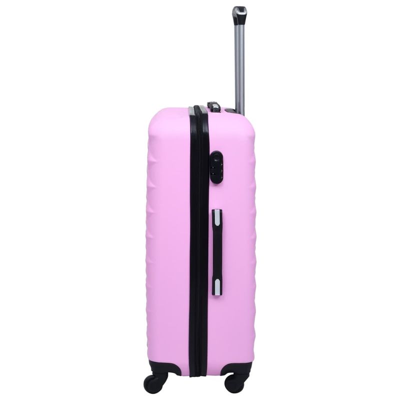 Trolley a Custodia Rigida Rosa ABS vidaXL