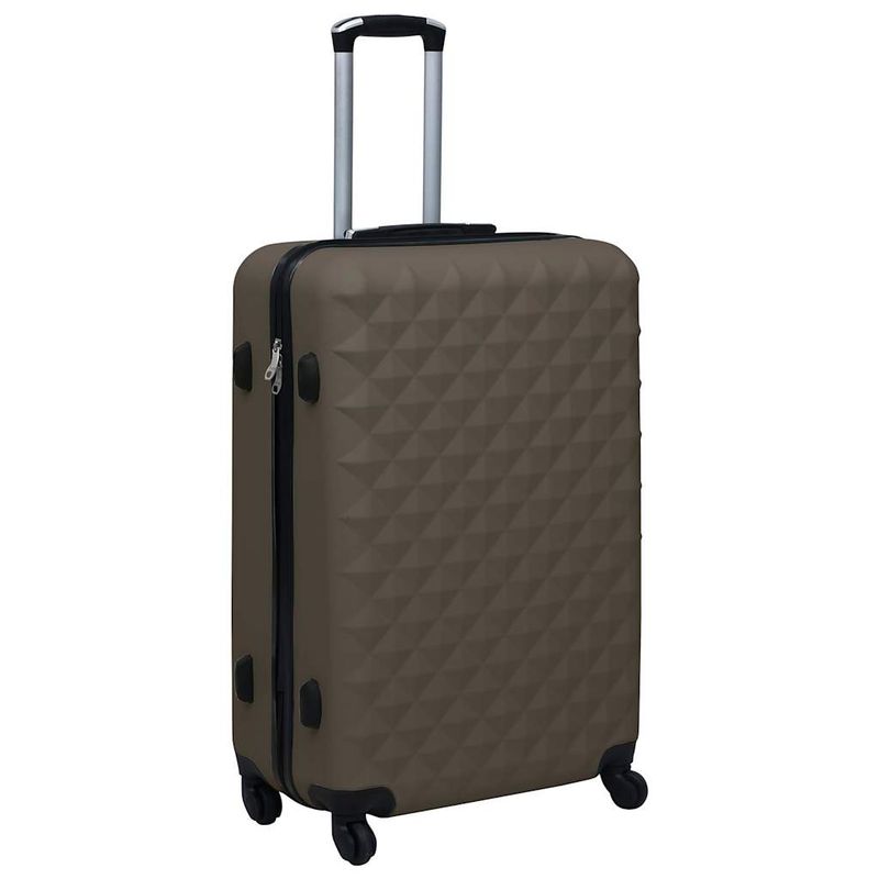 Set Valigie Trolley a Custodia Rigida 3 pz Marrone in ABS vidaXL