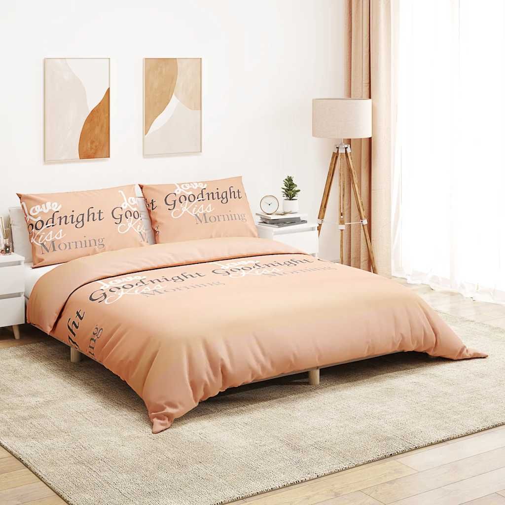 Set Copripiumino Rosa 260x220 cm in Cotone vidaXL