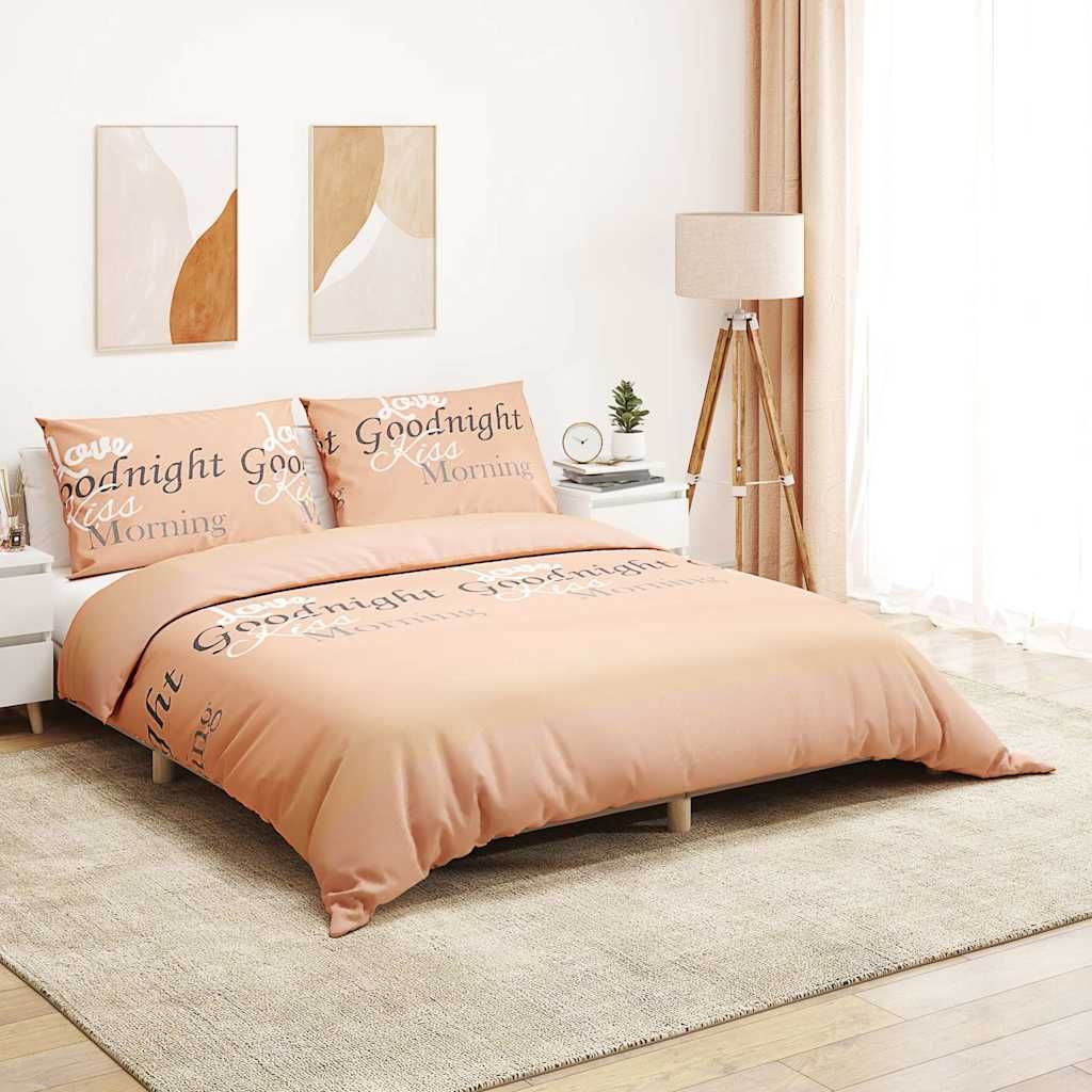 Set Copripiumino Rosa 220x240 cm in Cotone vidaXL