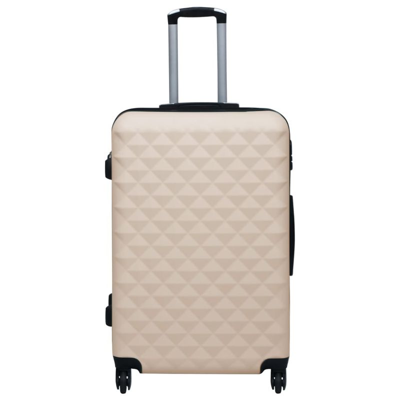 Set Valigie Trolley a Custodia Rigida 3 pz Oro in ABS vidaXL