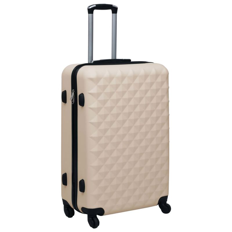 Set Valigie Trolley a Custodia Rigida 3 pz Oro in ABS vidaXL