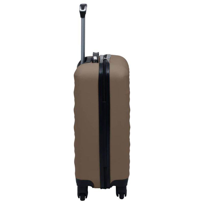 Trolley a Custodia Rigida Marrone in ABS vidaXL