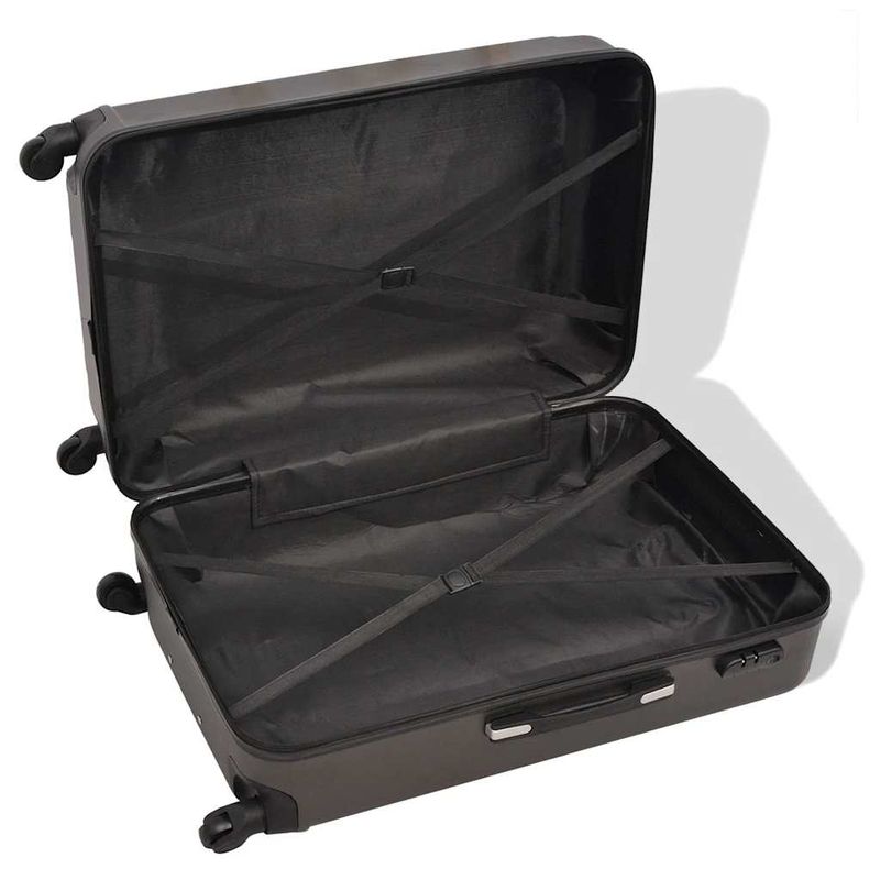4 Pz. Set di Trolley Rigidi Antracite vidaXL