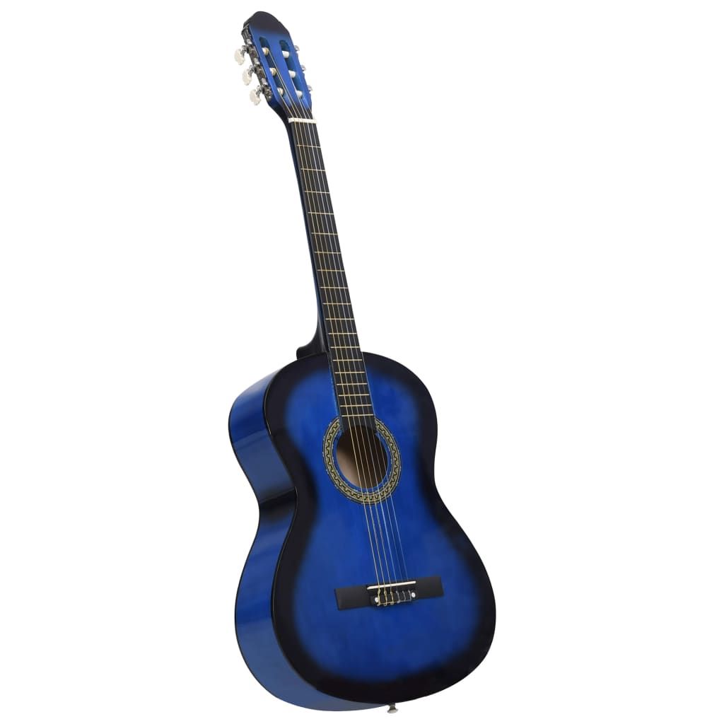 Chitarra Classica per Principianti con Custodia Blu 4/4 39" vidaXL