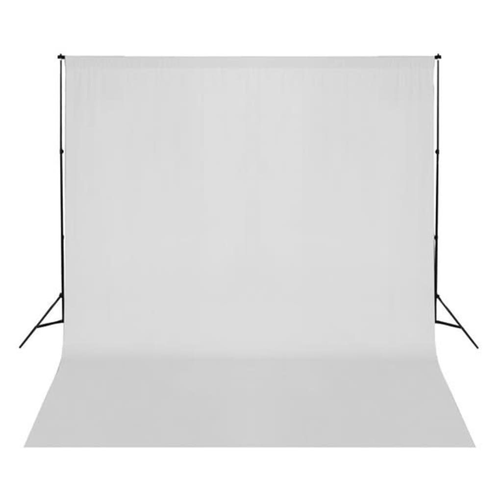 Fondale in Cotone Bianco senza Supporto 300x300cm per Croma Key vidaXL