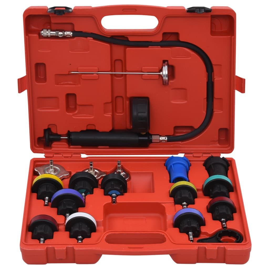 Tester di Pressione Sistemi di Raffreddamento e Radiatori 18 pz vidaXL