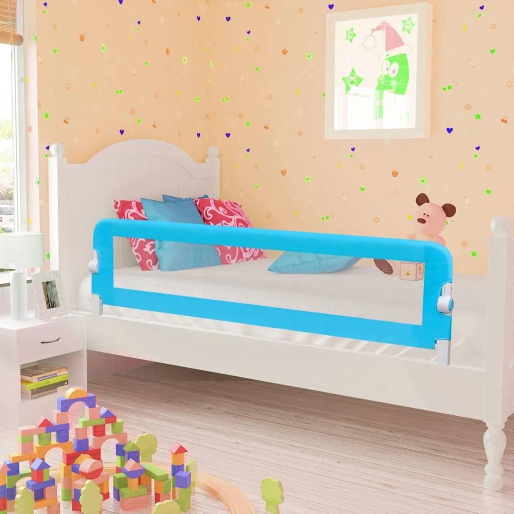 Sponda di Sicurezza per Lettino Bambino 150 x 42 cm Blu vidaXL