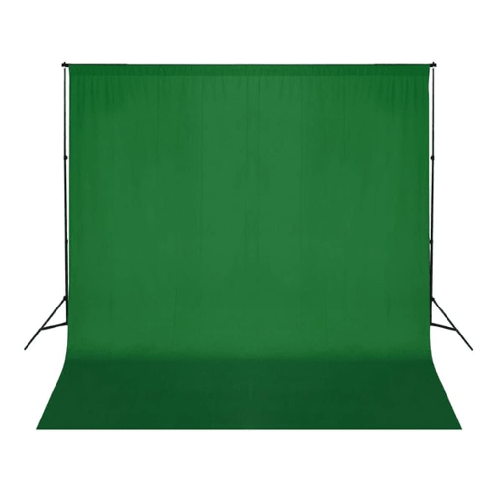 Fondale in Cotone Verde senza Supporto 300x300 cm per Croma Key vidaXL