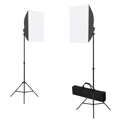 Kit per Studio Fotografico con Set Luci, Fondale e Riflettore vidaXL