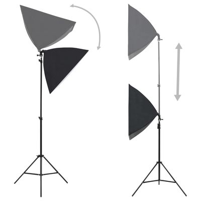 Kit per Studio Fotografico con Set Luci, Fondale e Riflettore vidaXL