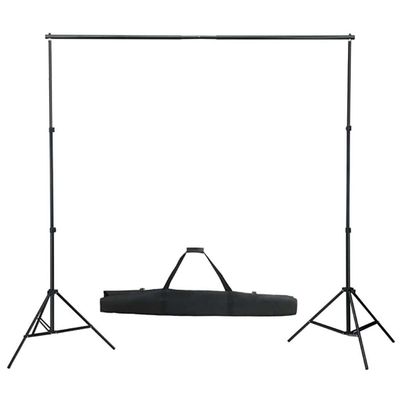 Kit per Studio Fotografico con Set di Luci e Fondale vidaXL