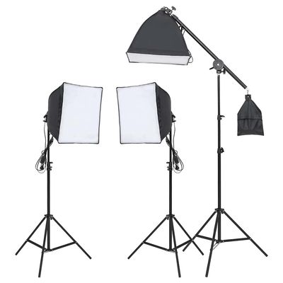 Kit per Studio Fotografico con Set Luci, Fondale e Riflettore vidaXL