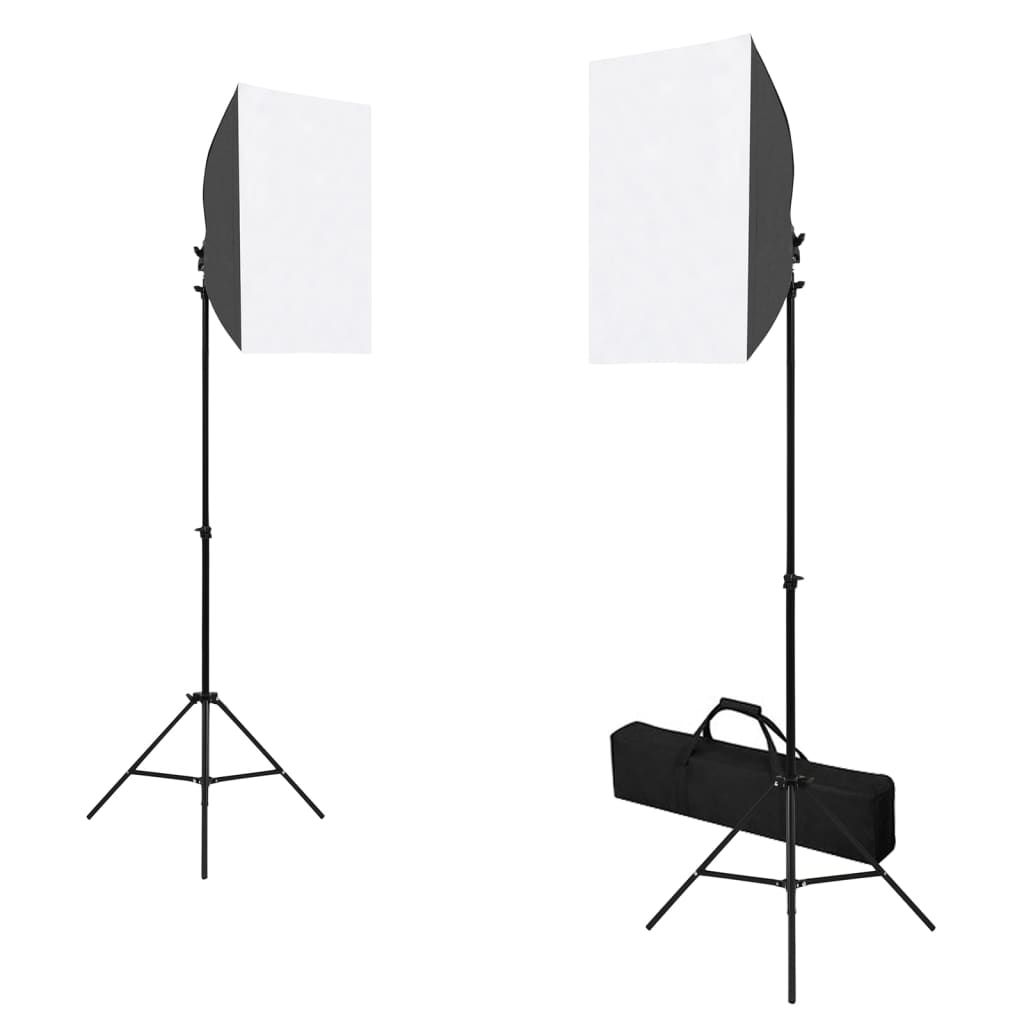 Kit per Studio Fotografico con Set Luci, Fondale e Riflettore vidaXL