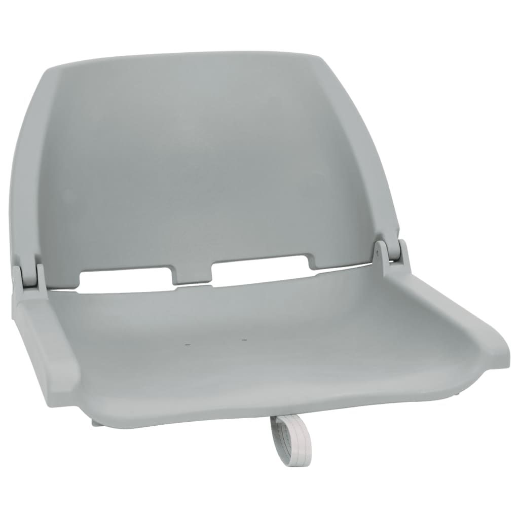 Set Sedile da Barca Pieghevole 2pz Grigio vidaXL
