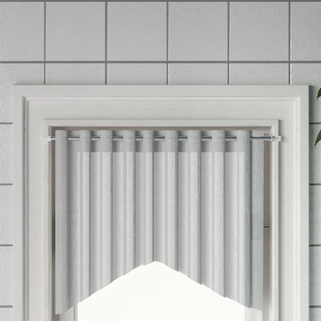 Binari per Tende 2 pz Bianco e Argento 40-60 cm Alluminio vidaXL