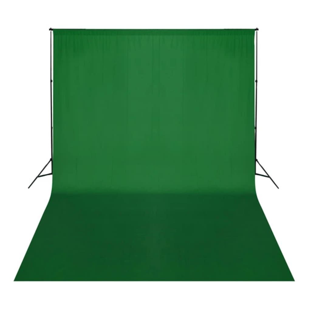 Fondale in Cotone Verde senza Supporto 500x300 cm per Croma Key vidaXL