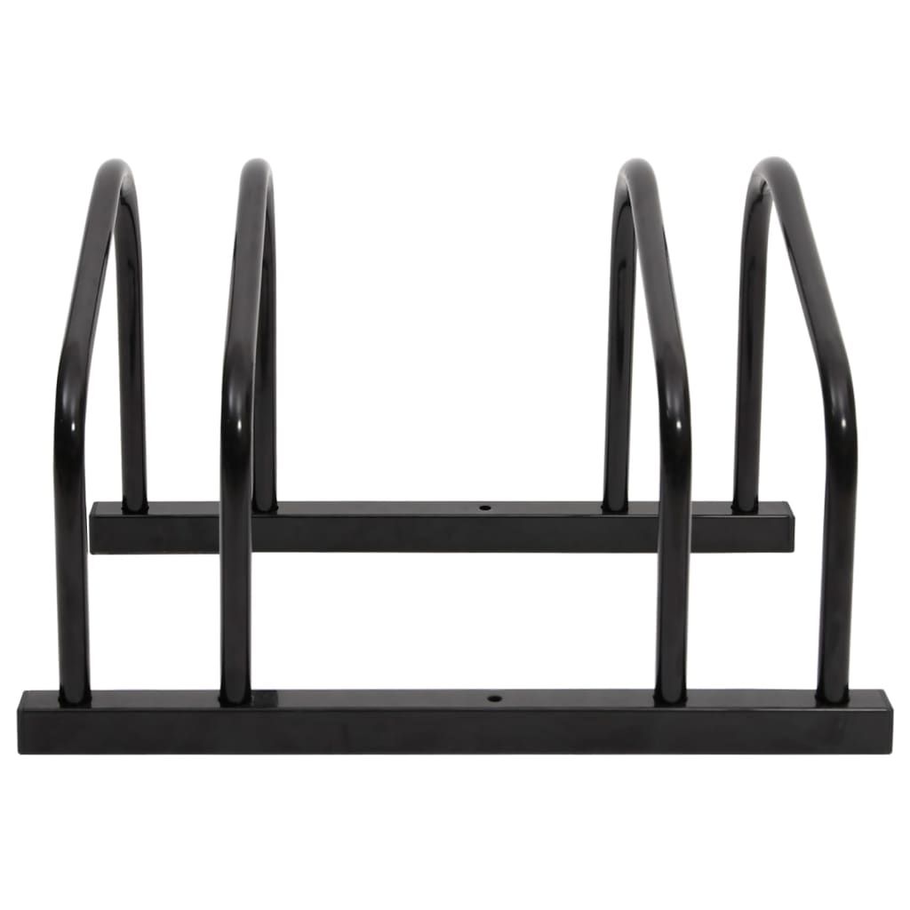 Portabici per 2 Biciclette Acciaio Nero vidaXL