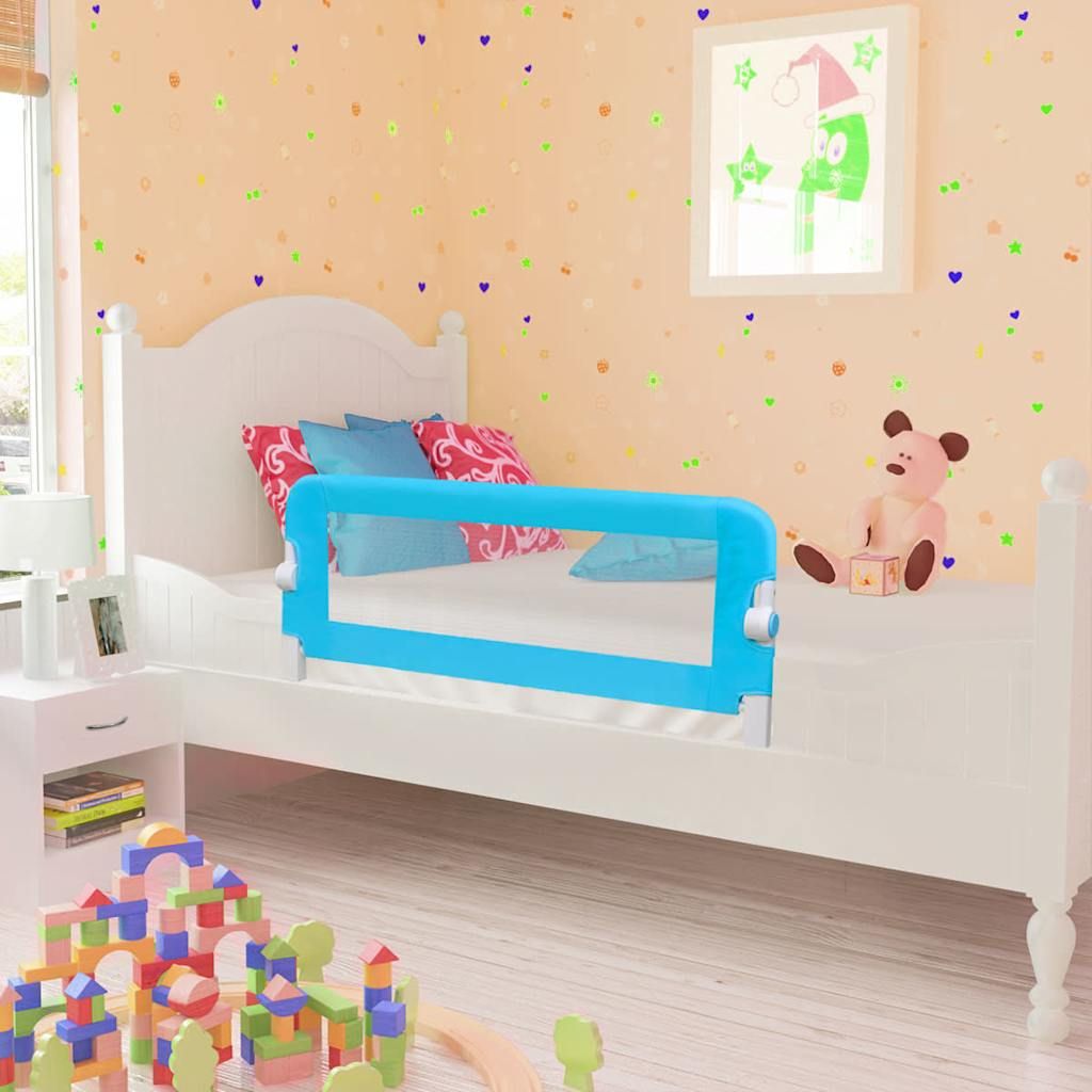 Sponda di Sicurezza per Lettino Bambino 102 x 42 cm Blu vidaXL