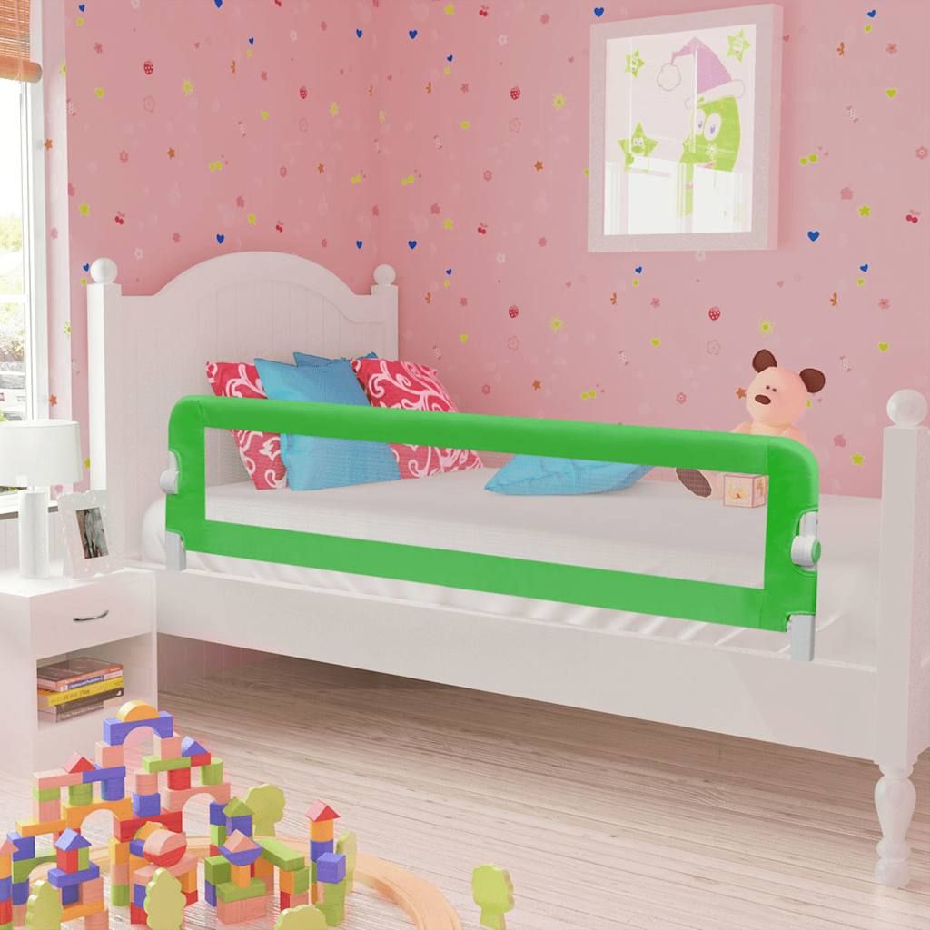 Sponda di Sicurezza per Lettino Bambino 150 x 42 cm Verde vidaXL