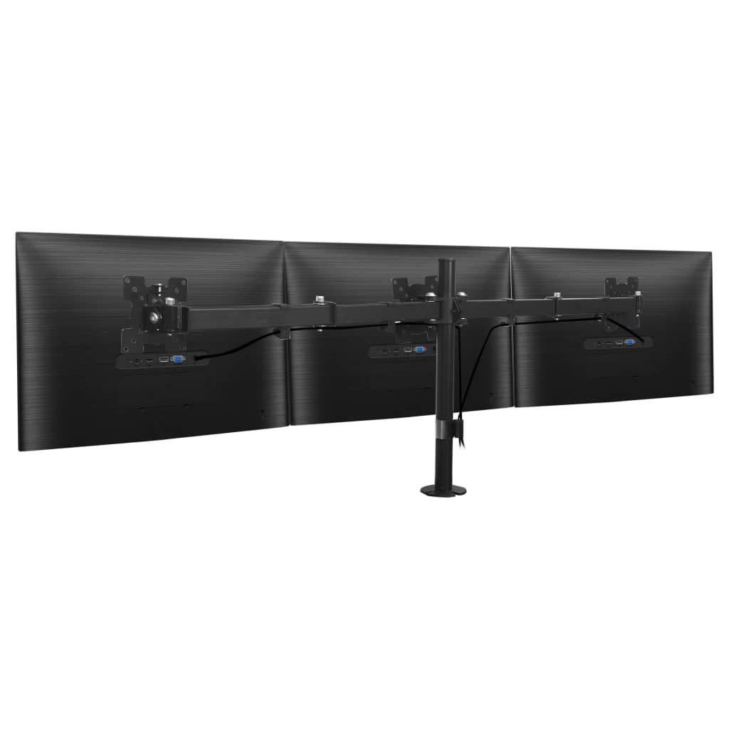 Supporto da Scrivania Triplo per Monitor 13"-23" vidaXL