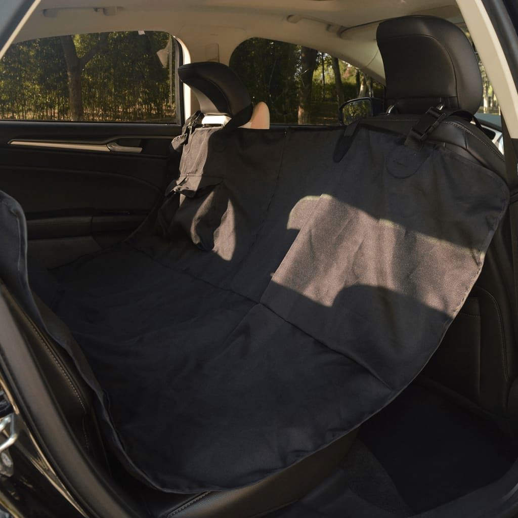 Coperta per Cani per Sedile Posteriore Auto 148x142 cm nero vidaXL