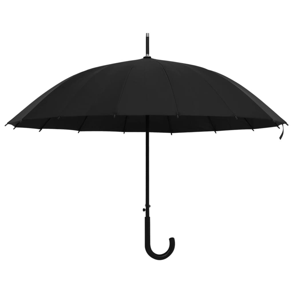 Ombrello Automatico Nero 105 cm vidaXL