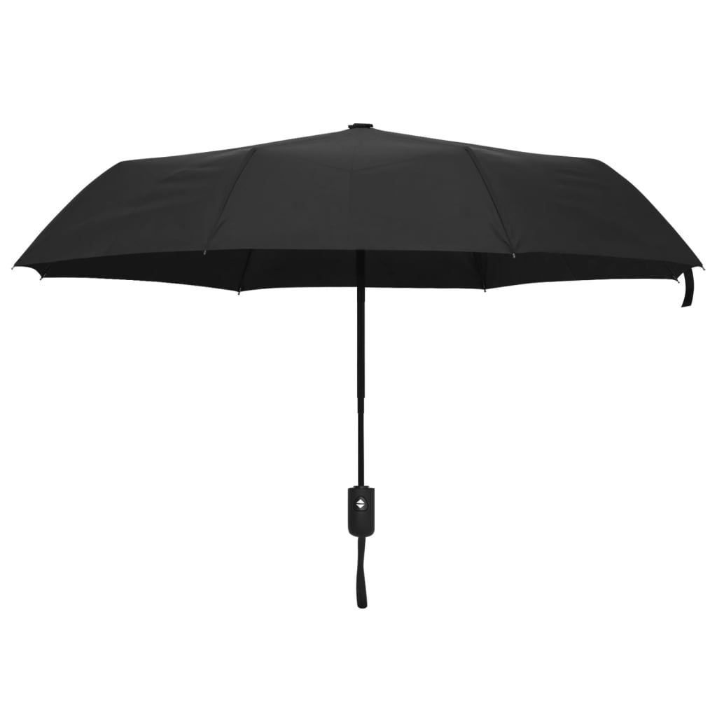 Ombrello Pieghevole Automatico Nero 95 cm vidaXL