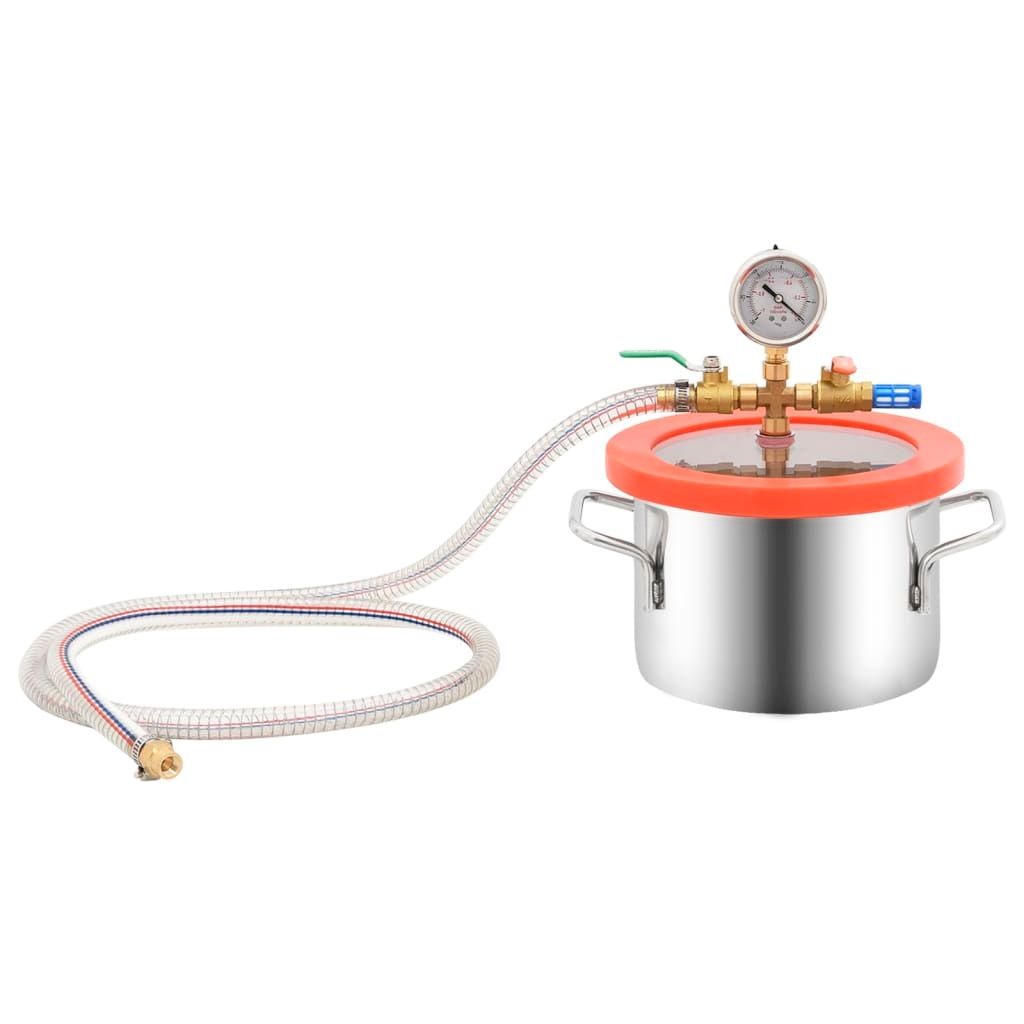Camera a Vuoto in Acciaio Inox 3,7 L vidaXL