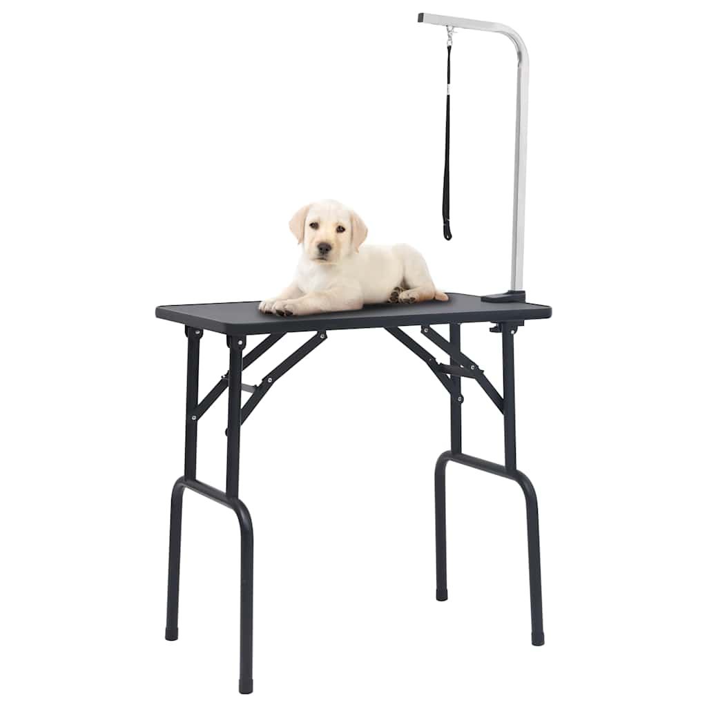 Tavolo Toelettatura per Cani Regolabile con 1 Anello vidaXL