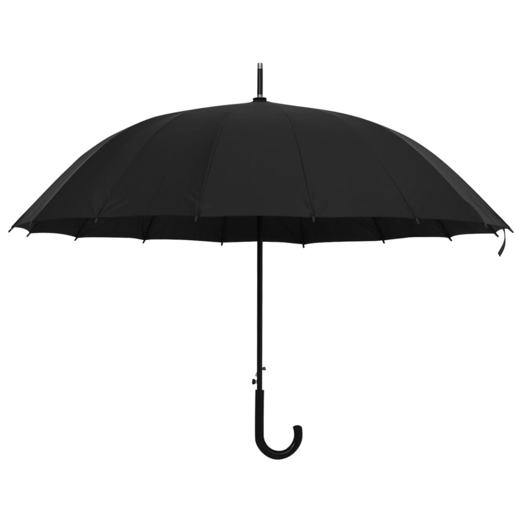 Ombrello Automatico Nero 120 cm vidaXL