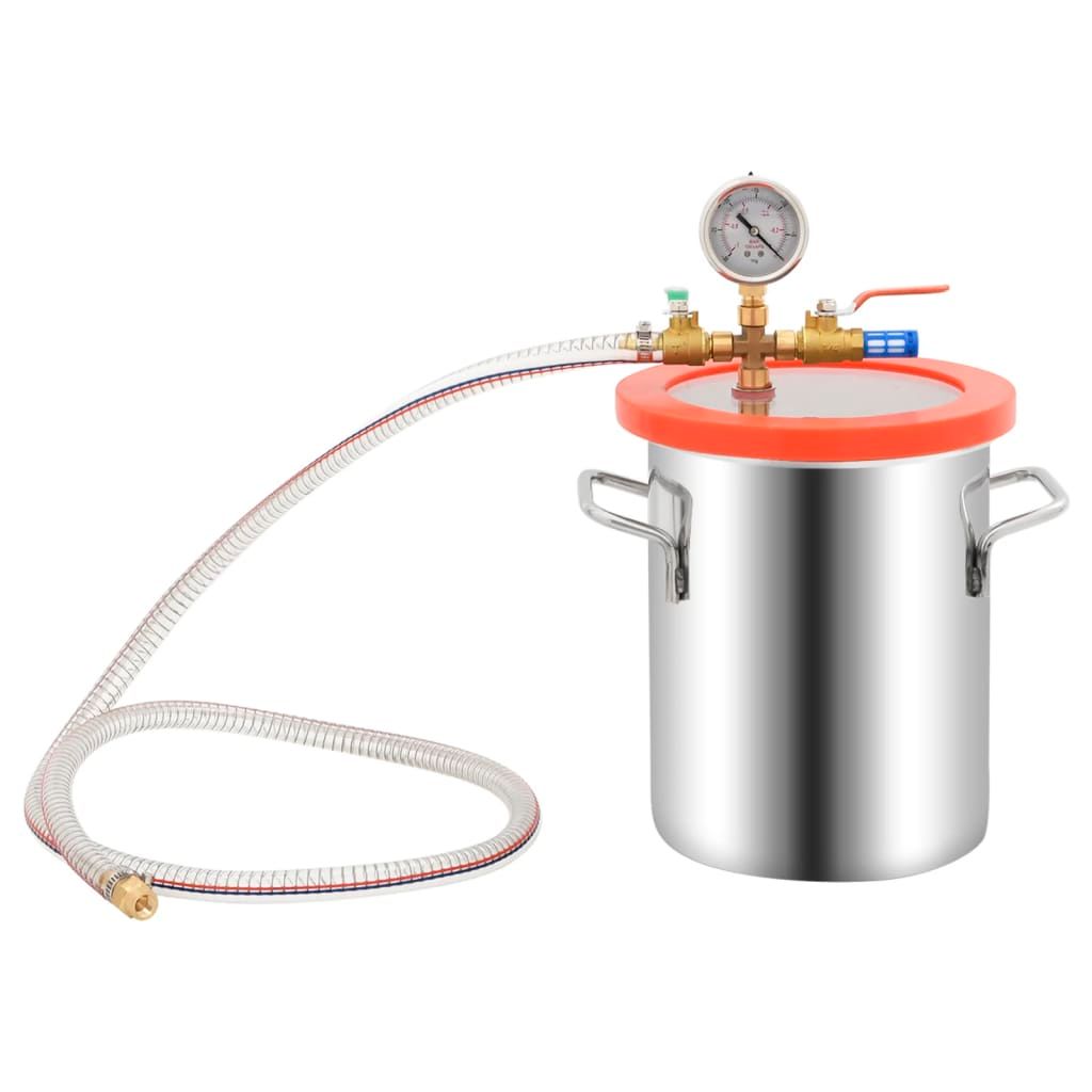 Camera a Vuoto in Acciaio Inox 5,5 L vidaXL