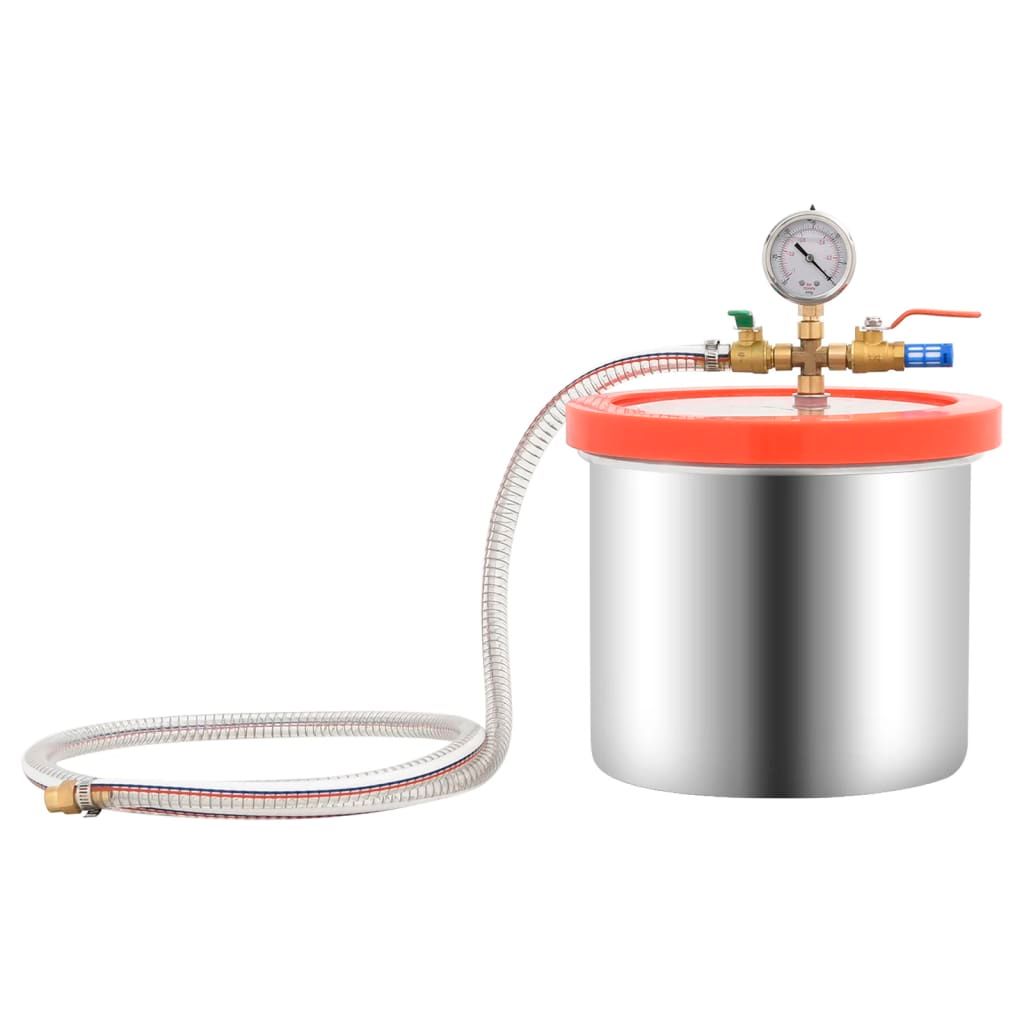 Camera a Vuoto in Acciaio Inox 7,4 L vidaXL
