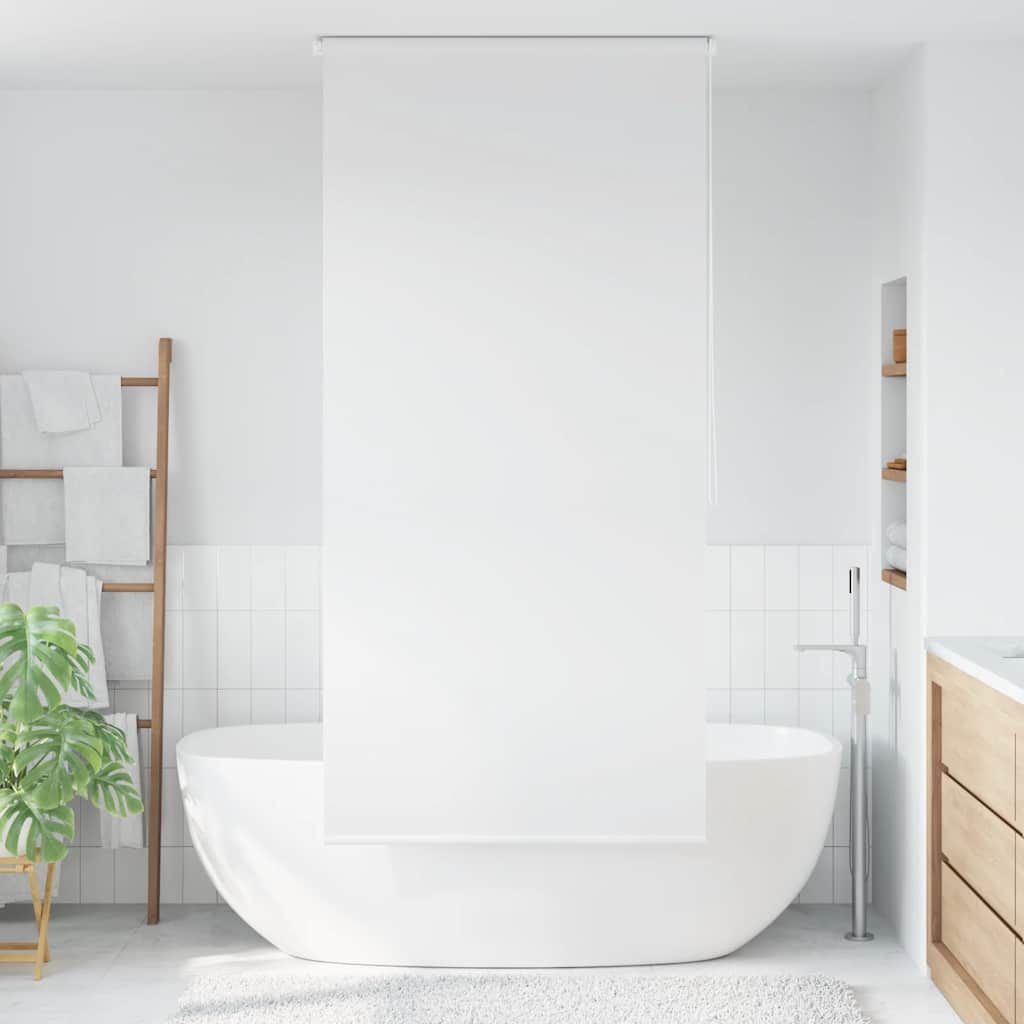 Tenda a Rullo per Doccia 100x240 cm Bianco vidaXL