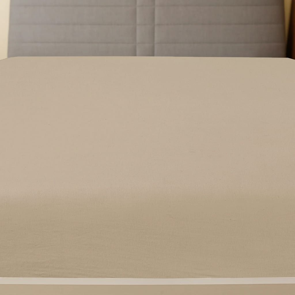 Lenzuola con Angoli Jersey 2pz Tortora 100x200 cm Cotone vidaXL
