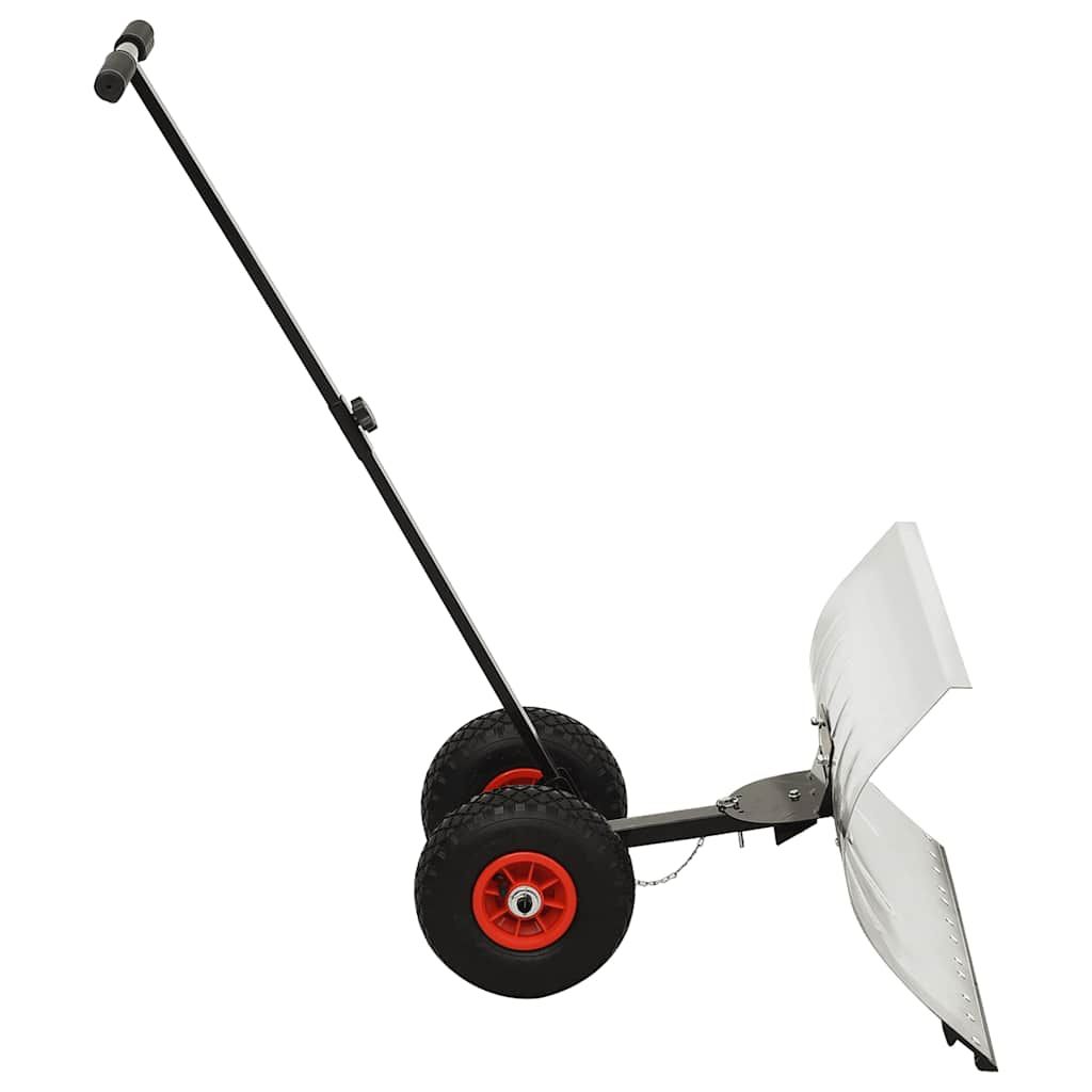 Spazzaneve Manuale con Ruote vidaXL