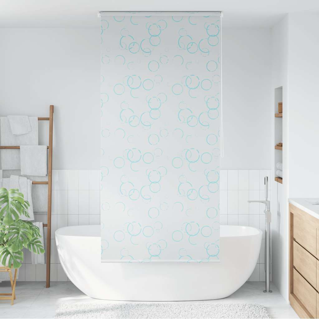 Tenda a Rullo per Doccia 100x240 cm con Motivo a Bolle vidaXL